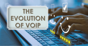 imeline showcasing the evolution of VoIP and Internet Telephony from the 1920s to today