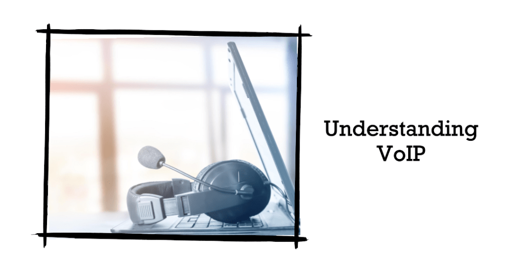 Illustrating the conversion of analog voice signals to digital data packets in VoIP.