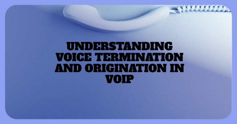 Representation of voice termination and origination processes."
