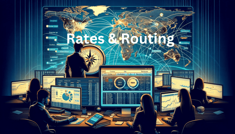 Rates and Routing Department in action.