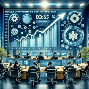 Visual representation of Company X’s communication evolution before and after using DID technology.