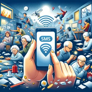 Role of sms in emergency