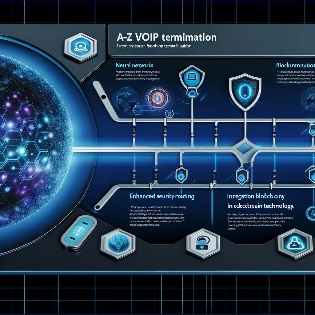 A diagram showing the global reach of A-Z VoIP Termination services.