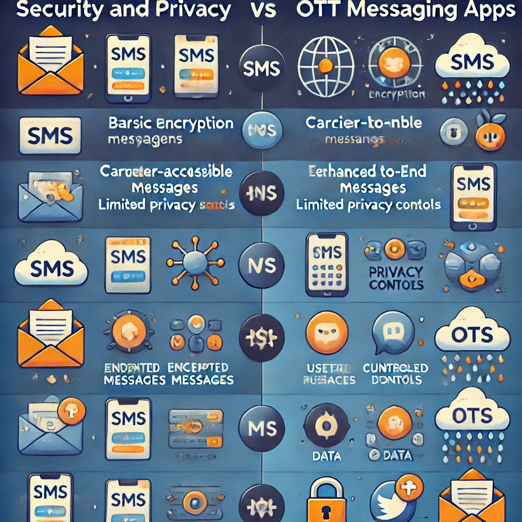 Comparison between SMS and OTT Messaging Apps