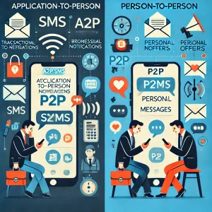 A2P vs. P2P SMS communication
