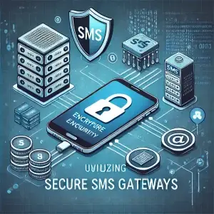 Illustration of SMS Security Tips