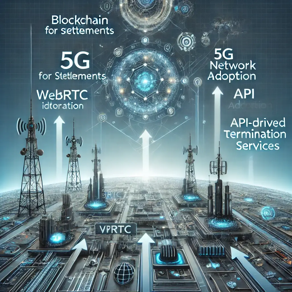 Illustration depicting current and future trends in VoIP termination.