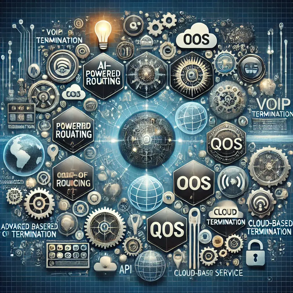 Illustration depicting current and future trends in VoIP termination.